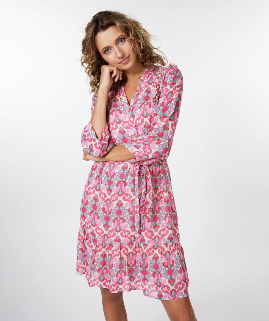 ROBE PRINT FUSHIA ESQUALO - Print - SP23.15008
